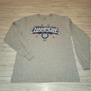 VTG Reebok 06 NFL AFC Conference Champions Indianapolis Colts Shirt Adult Medium